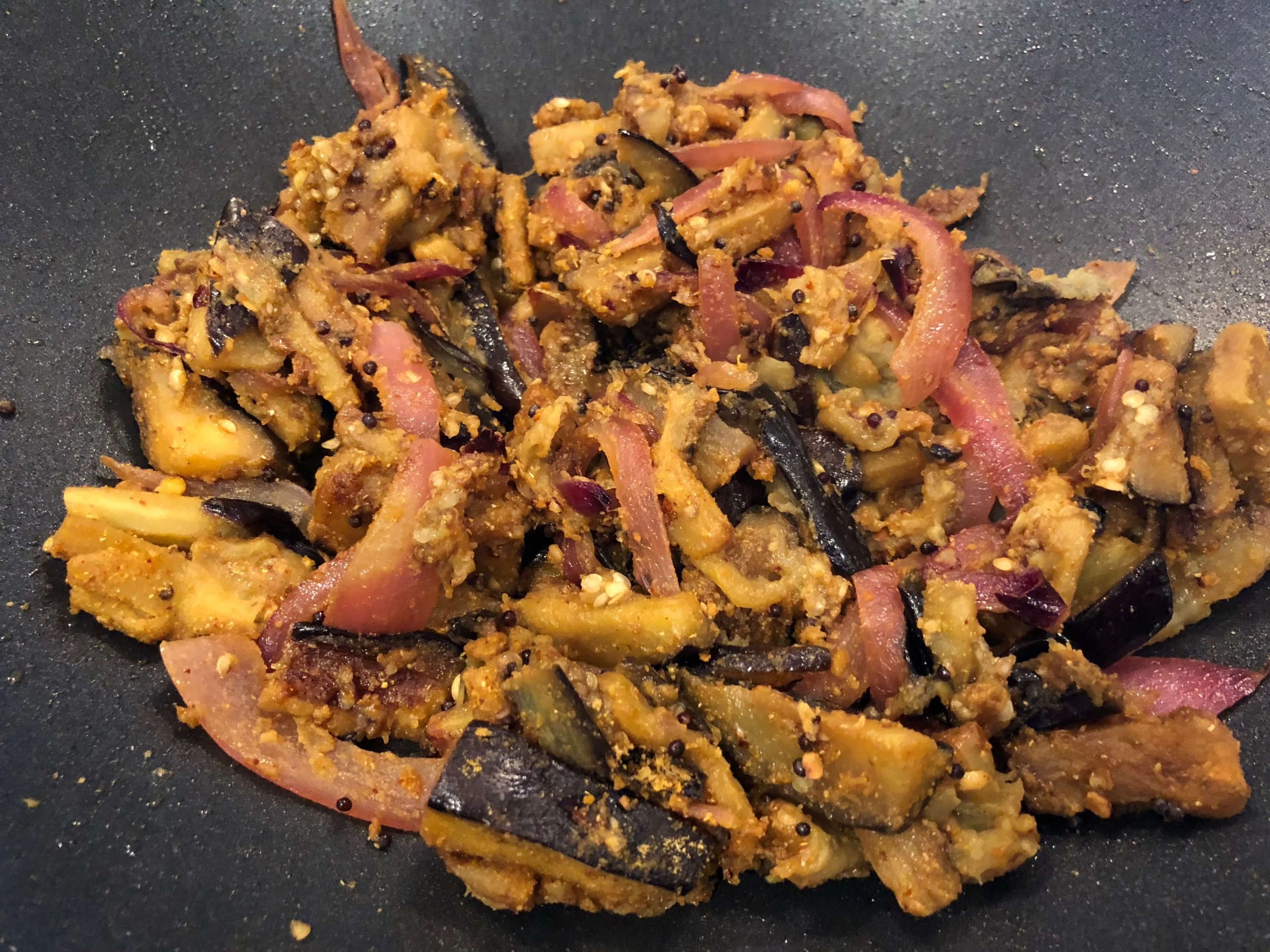 Eggplant Curry (Kathirika Podi Curry) | Rasaala